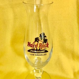 Los Angeles Hard Rock Cafe Hurricane Glass, Never Used